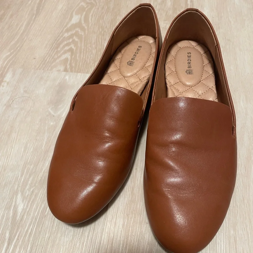 Birdies Starling Leather Slip-On Flats - Picture 1 of 8